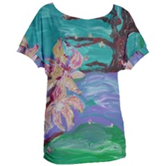 Magnolia By The River Bank Women s Oversized Tee by bestdesignintheworld