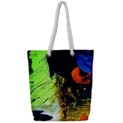 I Wonder Full Print Rope Handle Tote (small) by bestdesignintheworld