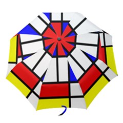 Piet Mondrian Mondriaan Style Folding Umbrellas by yoursparklingshop