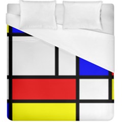 Piet Mondrian Mondriaan Style Duvet Cover (king Size) by yoursparklingshop