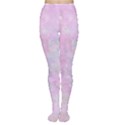 Soft Pink Watercolor Art Women s Tights View1