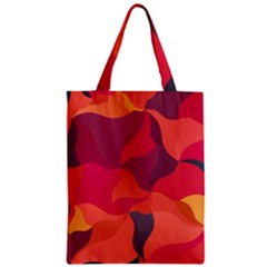 Red Orange Yellow Pink Art Zipper Classic Tote Bag