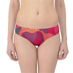 Red Orange Yellow Pink Art Hipster Bikini Bottoms