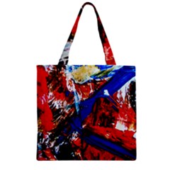 Mixed Feelings 9 Zipper Grocery Tote Bag by bestdesignintheworld