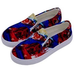 Mixed Feelings 9 Kids  Canvas Slip Ons by bestdesignintheworld