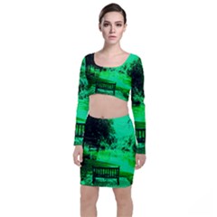 Lake Park 20 Long Sleeve Crop Top & Bodycon Skirt Set by bestdesignintheworld