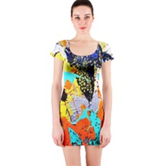 Africa  Kenia Short Sleeve Bodycon Dress