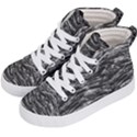 Dark Skin Texture Pattern Kid s Hi-Top Skate Sneakers View2