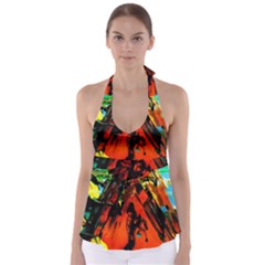 Camping 5 Babydoll Tankini Top