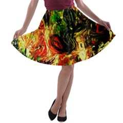 Sunset In A Desert Of Mexico A-line Skater Skirt by bestdesignintheworld