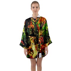 Sunset In A Desert Of Mexico Long Sleeve Kimono Robe by bestdesignintheworld