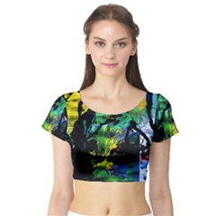 Rumba On A Chad Lake 10 Short Sleeve Crop Top