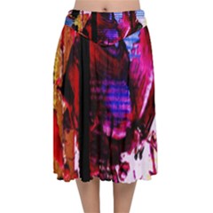 Absurd Theater In And Out 4 Velvet Flared Midi Skirt by bestdesignintheworld