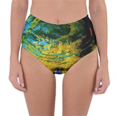 One Minute Egg 4 Reversible High-waist Bikini Bottoms