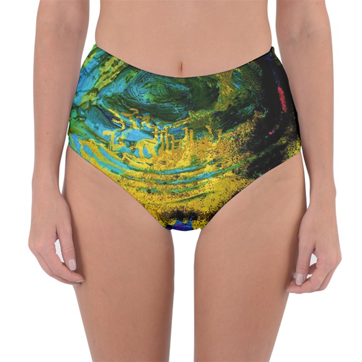 One Minute Egg 4 Reversible High-Waist Bikini Bottoms