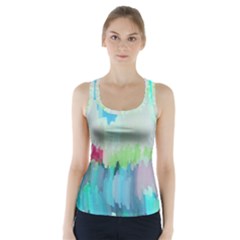 Abstract Background Racer Back Sports Top by Modern2018