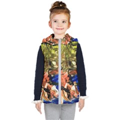 Painting And Letters Kid s Hooded Puffer Vest