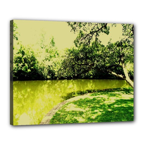 Lake Park 9 Canvas 20  X 16  by bestdesignintheworld