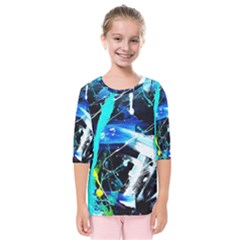 My Brain reflecrion 1/1 Kids  Quarter Sleeve Raglan Tee