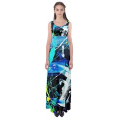 My Brain reflecrion 1/1 Empire Waist Maxi Dress