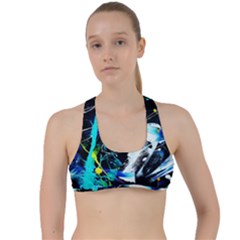 My Brain reflecrion 1/1 Criss Cross Racerback Sports Bra