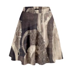 Jurisprudence - Gustav Klimt High Waist Skirt by Valentinaart