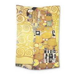 The Embrace - Gustav Klimt Small Tapestry by Valentinaart