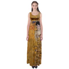 Adele Bloch-bauer I - Gustav Klimt Empire Waist Maxi Dress by Valentinaart