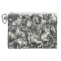 Four Horsemen Of The Apocalypse - Albrecht Dürer Canvas Cosmetic Bag (xl) by Valentinaart