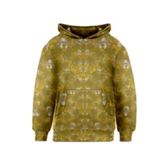 Golden Stars In Modern Renaissance Style Kids  Pullover Hoodie by pepitasart