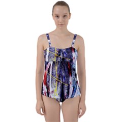 Egg In The Duck   Needle In The Egg 7 Twist Front Tankini Set