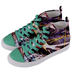 Egg In The Duck   Needle In The Egg 4 Women s Mid-top Canvas Sneakers by bestdesignintheworld