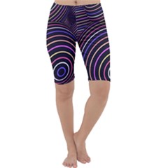 Abtract Colorful Spheres Cropped Leggings 