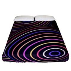 Abtract Colorful Spheres Fitted Sheet (California King Size)
