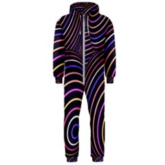 Abtract Colorful Spheres Hooded Jumpsuit (Men) 