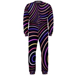 Abtract Colorful Spheres OnePiece Jumpsuit (Men) 