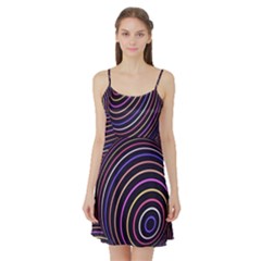 Abtract Colorful Spheres Satin Night Slip