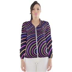 Abtract Colorful Spheres Wind Breaker (Women)