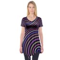 Abtract Colorful Spheres Short Sleeve Tunic  View1