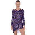 Abtract Colorful Spheres Asymmetric Cut-Out Shift Dress View1