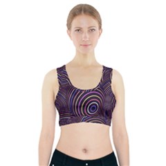 Abtract Colorful Spheres Sports Bra With Pocket