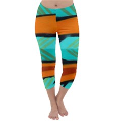 Abstract Art Artistic Capri Winter Leggings  by Modern2018