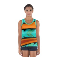 Abstract Art Artistic Sport Tank Top  by Modern2018