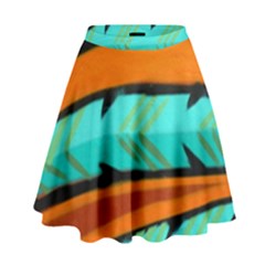 Abstract Art Artistic High Waist Skirt