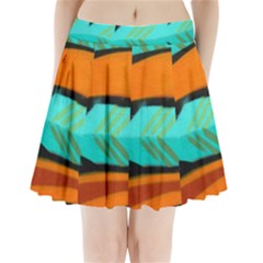 Abstract Art Artistic Pleated Mini Skirt by Modern2018