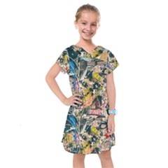 Abstract Art Berlin Kids  Drop Waist Dress