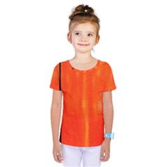 Abstract Orange Kids  One Piece Tee