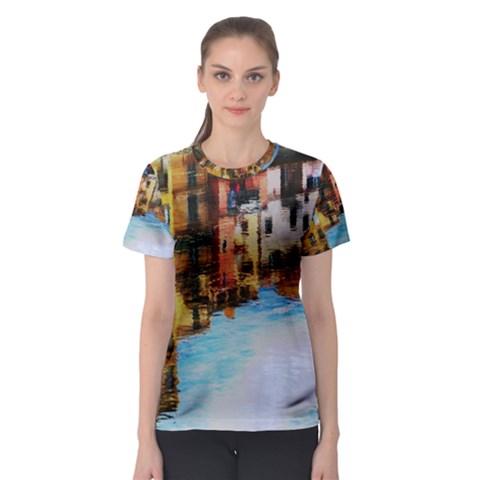 Architecture Art Blue Women s Sport Mesh Tee by Modern2018