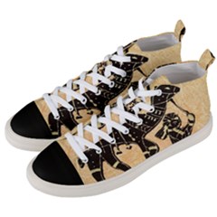 Antique Apparel Art Men s Mid-top Canvas Sneakers by Modern2018