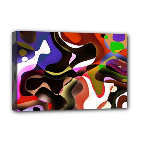 Abstract Full Colour Background Deluxe Canvas 18  X 12   by Modern2018